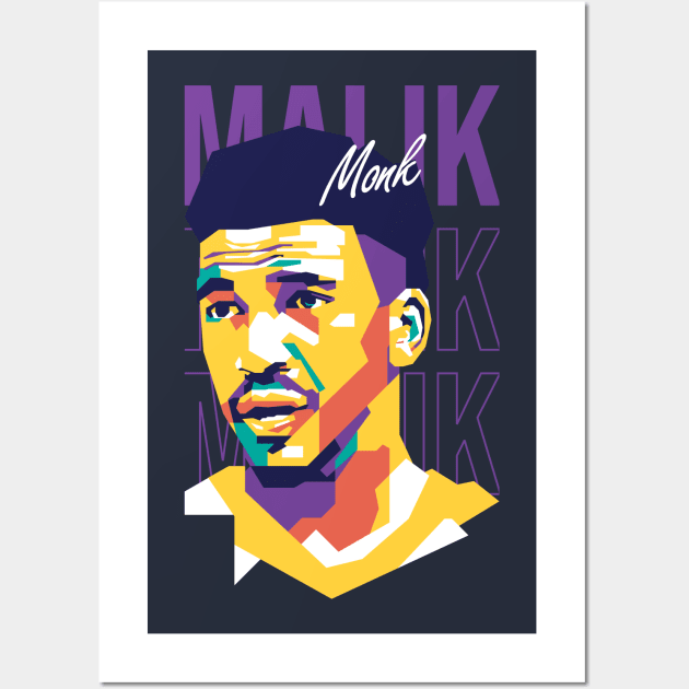 Malik Monk On WPAP Art 2 Wall Art by pentaShop